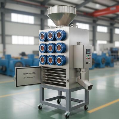 শিল্প উপাদান হ্যান্ডলিং-এ চৌম্বকীয় পৃথকীকরণ বৈশিষ্ট্যযুক্ত 11 কয়েল পাওয়ার সহ সহজে পরিষ্কারযোগ্য ড্রাই ম্যাগনেটিক সেপারেটর