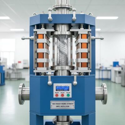 উল্লম্ব চৌম্বকীয় ক্ষেত্রের দিক উচ্চ গ্রেডিয়েন্ট চৌম্বকীয় বিভাজক সহজ ইনস্টলেশন এবং বিচ্ছেদের জন্য উচ্চ চৌম্বকীয় শক্তি বৈশিষ্ট্যযুক্ত