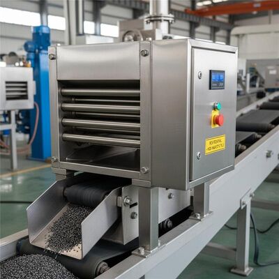 স্টেইনলেস স্টীল স্থায়ী চৌম্বকীয় বিভাজক 380V ভোল্টেজে কাজ করে শিল্প পরিবেশে লোহা অপসারণ সরবরাহ করে