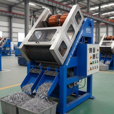 কাস্টমাইজড ভোল্টেজ ইলেক্ট্রোম্যাগনেটিক সেপারেটর স্বয়ংক্রিয় অপারেশন লৌহঘটিত ধাতু অ-ধাতব পদার্থ চৌম্বকীয় পৃথকীকরণ সরঞ্জাম