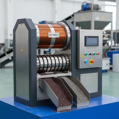 খনি ও পদার্থ প্রক্রিয়াকরণে চৌম্বকীয় পৃথকীকরণের জন্য উপযুক্ত কয়েল পাওয়ার ১১ সহ কম রক্ষণাবেক্ষণের ড্রাই ম্যাগনেটিক সেপারেটর